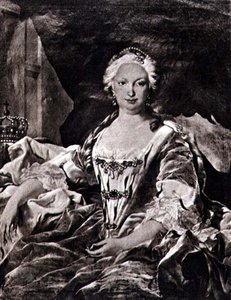 إيزابيلا (إليزابيث) ني فارنيزي (1692-1766) (طباعة حجرية) بواسطة كارل فان (بعد) لو
