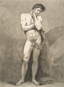 أكاديمية: رجل دائم ، 1742-43. بواسطة كارل فان لو