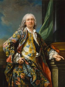 صورة لرجل غير معروف ، كاليفورنيا 1735-1739 بواسطة كارل فان لو