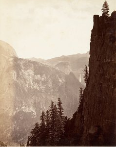 منظر عام ليوسمايت ، كاليفورنيا. 1872 ، طبع كاليفورنيا. 1876. بواسطة كارلتون إي واتكينز.
