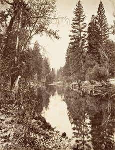 نهر ميرسيد ، يوسمايت ، كاليفورنيا. 1872 ، طبع كاليفورنيا. 1876.