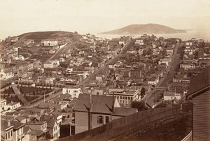 سان فرانسيسكو ، 1864 ، طبع كاليفورنيا. 1876. بواسطة كارلتون إيمونز واتكينز