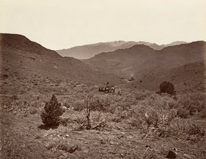 طريق نفق سوترو إلى مدينة فيرجينيا ، 1875 ، طبع كاليفورنيا. 1876. بواسطة كارلتون إيمونز واتكينز