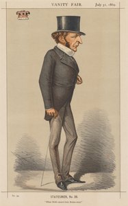 فانيتي فير: رجل الدولة رقم 26 عندما لا يمكن للولادة أن تؤدي ، يجب على العقول. ، 1869. بواسطة كارلو
