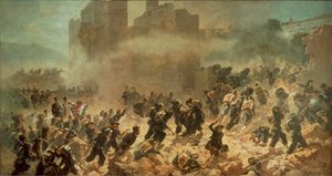 خرق بورتا بيا ، روما ، 20 سبتمبر 1870 (زيت على قماش)
