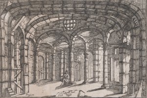 داخل سجن تقبع فيه امرأة ، حوالي 1680-1710.