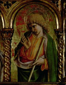 سانت جيمس ذا ليس ، التفاصيل من SantEmidio polyptych ، 1473 تمبرا على تفاصيل اللوحة 76636 بواسطة كارلو كريفيلي