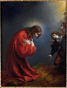 المسيح في حديقة الزيتون رسم لكارلو دولتشي (1616-1686) جينات القرن السابع عشر ، متحف سترادا نوفا (قصر روسو سابقًا)