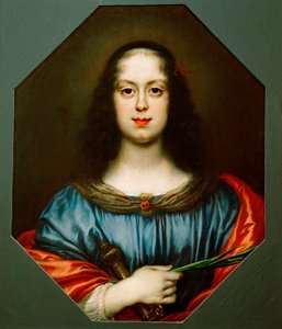 صورة لفيتوريا ديلا روفر (1622-1694) في دور سانت كاترين بواسطة كارلو دولتشي