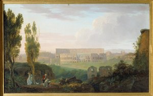 الكوليسي ينظر إليه من Palatine. لوحة كارلو لابروزي (1765-1818) Ec. إيتال.