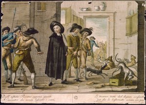 الكاهن أرلوتو لكارلو لاسينيو (1759-1838) ، نقش ملون بواسطة كارلو لاسينيو