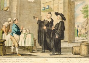 الكاهن أرلوتو لكارلو لاسينيو (1759-1838) ، نقش ملون بواسطة كارلو لاسينيو