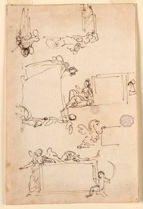 رسم، تخطيطات للوح، حوالي 1750