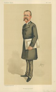 اللواء السير تشارلز وارن ، بتشوانالاند ، 6 فبراير 1886 ، فانيتي فير كارتون بواسطة كارلو بيليجريني