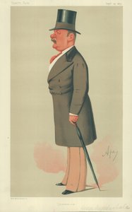 السيد جورج أوجستس سالا ، الصحافة ، 25 سبتمبر 1875 ، فانيتي فير كارتون بواسطة كارلو بيليجريني