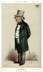 برودة المساء ، اللورد هوتون ، شاعر وسياسي إنجليزي ، 1870. بواسطة كارلو بيليجريني