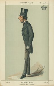 ماركيز وستمنستر ، أغنى رجل في إنجلترا ، 16 يوليو 1870 ، فانيتي فير كارتون بواسطة كارلو بيليجريني
