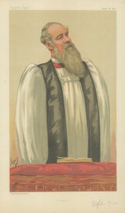 القس الأيمن جون تشارلز رايل ، أسقف ليفربول ، ليفربول ، 26 مارس 1881 ، كارتون فانيتي فير بواسطة كارلو بيليجريني