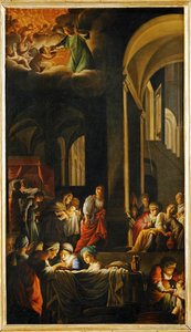 La naissance de la Vierge - ميلاد العذراء مريم ... بواسطة كارلو ساراسيني