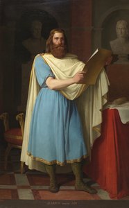 Portrait du roi Wisigoth Alaric II (484-507) (Visigothic King Alarik، Alarich، and Alarico II) Peinture de Carlos Maria Esquivel y Rivas (1830-1867) 1856 Palais de las Cortes، Madrid بواسطة كارلوس ماريا اسكيفيل
