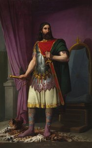صورة لملك ويسيجوث إيجيكا الإسباني (أو إيجيكا ، إيجيزا ، إرجيكا) (687-702) (الملك الحكيم إيجيكا) لوحة لكارلوس ماريا إسكيفيل إي ريفاس (1830-1867) 1853 قصر المحاكم مدريد بواسطة كارلوس ماريا اسكيفيل
