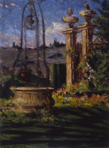 في حدائق فيلا بالميري ، 1910.
