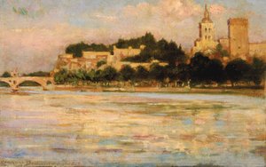 قصر الباباوات وبونت أفينيون ، 1911.