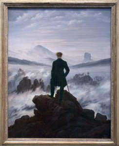 المتجول فوق بحر الضباب ، ج .1817 بواسطة كاسبار ديفيد فريدريش