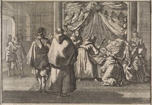 وفاة إنفانتي إيزابيلا حاكم هولندا في بروكسل عام 1633 بواسطة كاسبار لويكن (منسوب إلى)