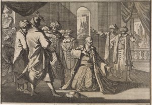 الأمير فقرادين يتوسل للسلطان مراد الرابع من أجل حياته ، 1633