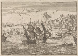 قصف الأسطول الفرنسي جنوة عام 1684 بواسطة كاسبار لويكن