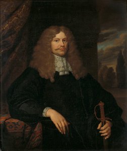 صورة لكورنيليس باكر (1633-1681) ، عضو مجلس ، عضو مجلس محلي ، وعقيد من ميليشيا أمستردام بواسطة كاسبار نيتشر