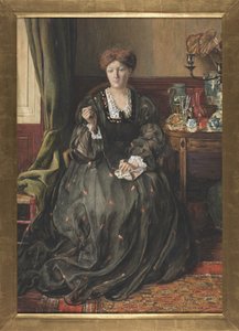 التفكير ، صورة إيما مادوكس براون ، ج. 1870. بواسطة كاثرين مادوكس براون