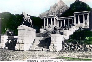 نصب رودس التذكاري ، Devils Peak ، كيب تاون ، ج 1920s. بواسطة Cavenders Ltd