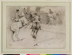 "تراجع ، يا سيدي!" ، 1904 (فحم وقلم وحبر وأبيض على ورق) بواسطة سيسيل تشارلز وندسور الدين