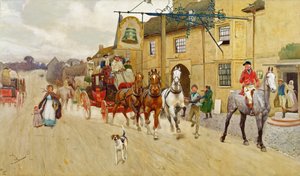 The Great North Road, The Bell at Stilton بواسطة سيسيل تشارلز وندسور الدين
