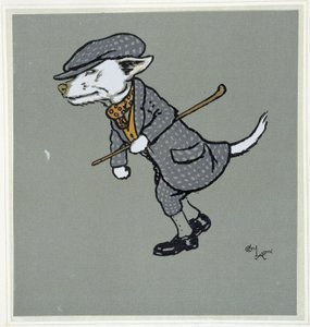 White fox, gentleman - in “” Merry Party””, ill. by Cécil Aldin, ed. Hodder & Stoughton, London بواسطة سيسيل تشارلز وندسور الدين