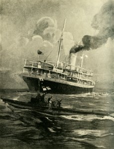 غرق الفالبة ، الحرب العالمية الأولى ، 28 مارس 1915 ، ج 1920. بواسطة سيسيل كينغ