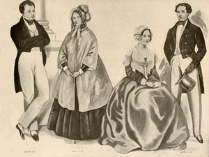 ملابس من 1836-1847 ، 1907 ، 1937.