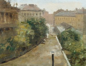 منظر لقصر كوبورغ من شقة الفنان بواسطة سيسيل فان هانين