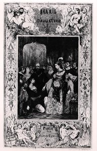 واجهة "ماري تيودور" من "الأعمال والدراما ت. VI 'بقلم فيكتور هوغو (1802-1885) ، الطبعة الثانية بواسطة يوجين ريندويل