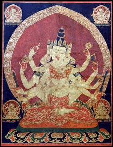 Guhyasamaja Akshobhyavajra Thanka ، القرن السابع عشر. بواسطة فن آسيا الوسطى.