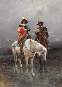 فارس على حصان أبيض ، 1890