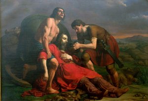 بوليستراتوس وداريوس المحتضر 1837 بواسطة سيزار ماسيني
