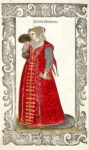 النبلاء المعاصرين. من: De gli abbiti antico et modern، 1598