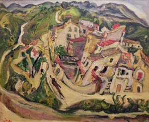 منازل في كاجنيس ، 1923 بواسطة حاييم سوتين