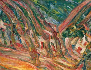 الأشجار الطائرة في سيريت ؛ Les platanes a Ceret ، c.1920 بواسطة حاييم سوتين
