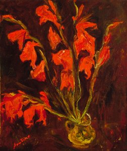 Red Gladioli ، ج .1919