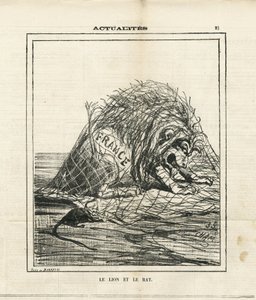رسم توضيحي لشام (1819-1879) في لو شاريفاري بواسطة أميدي دي نوي (شام)