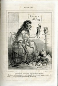 رسم توضيحي لشام (1819-1879) في لو شاريفاري بواسطة أميدي دي نوي (شام)